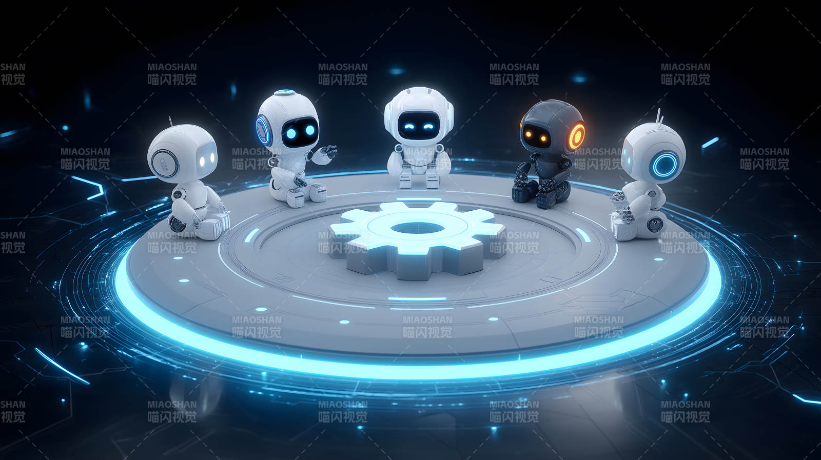 机器人会议讨论未来科技发展-图片