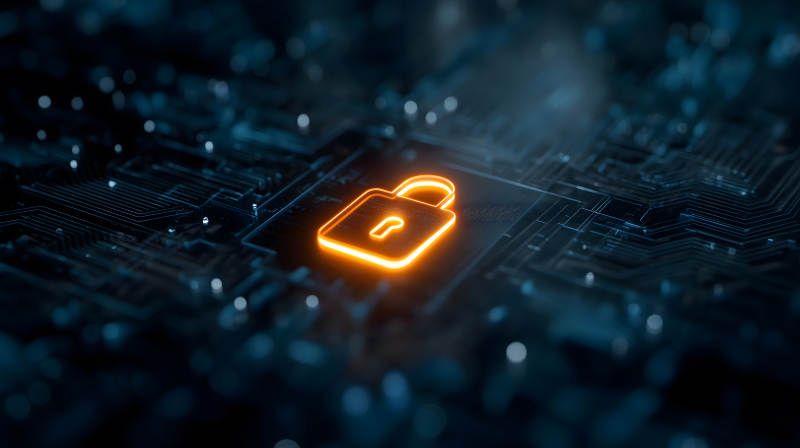 網絡安全加密鎖圖像-圖片