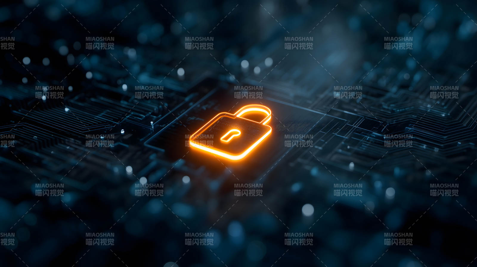 網絡安全加密鎖圖像-圖片