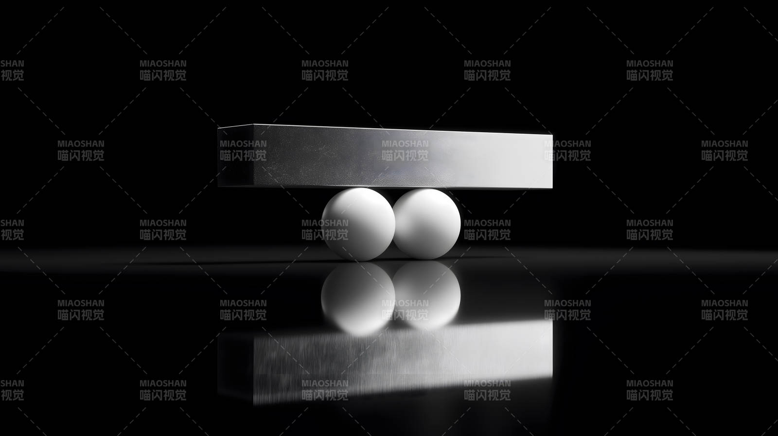 抽象的几何平衡艺术-图片