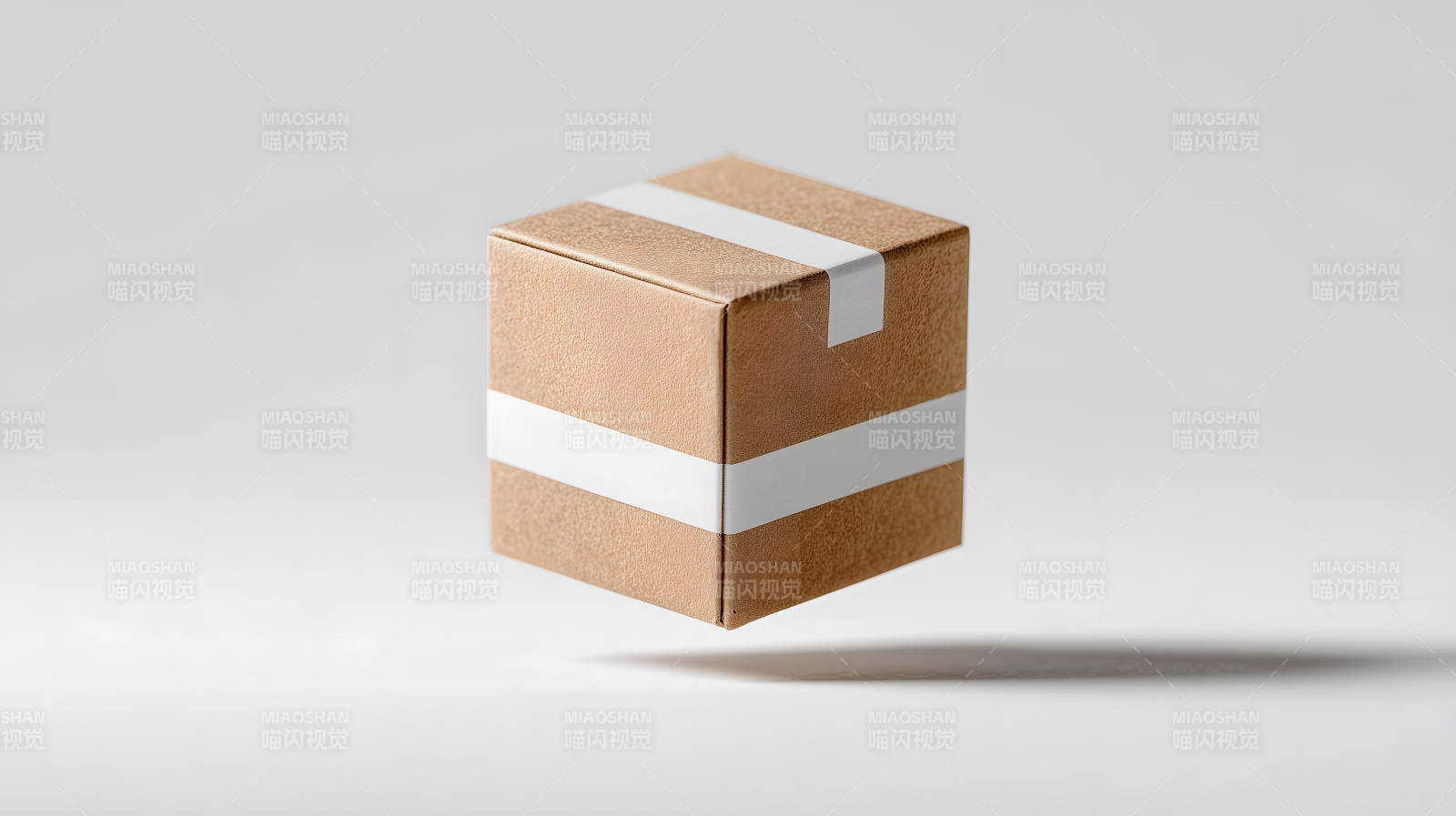 懸浮禮品盒純色背景極簡主義圖片