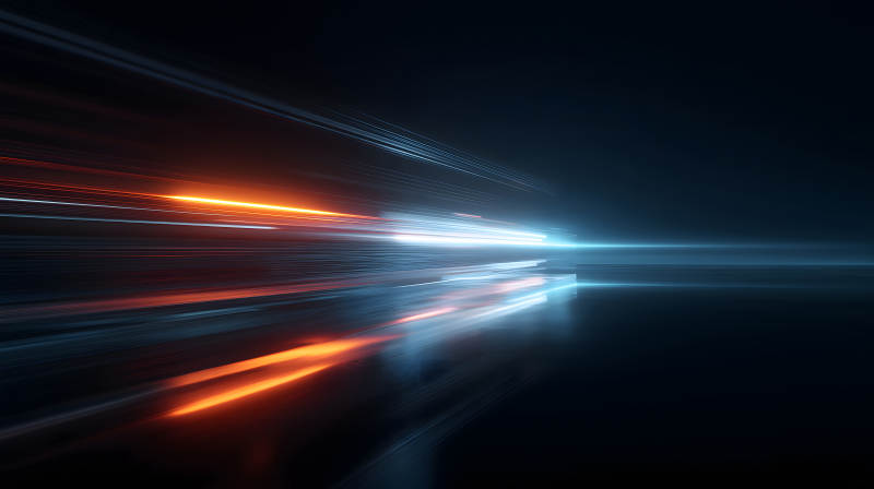 光線交織的抽象科技感畫面-圖片