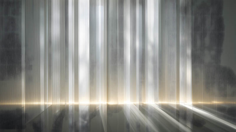 竖条纹光影空间-图片