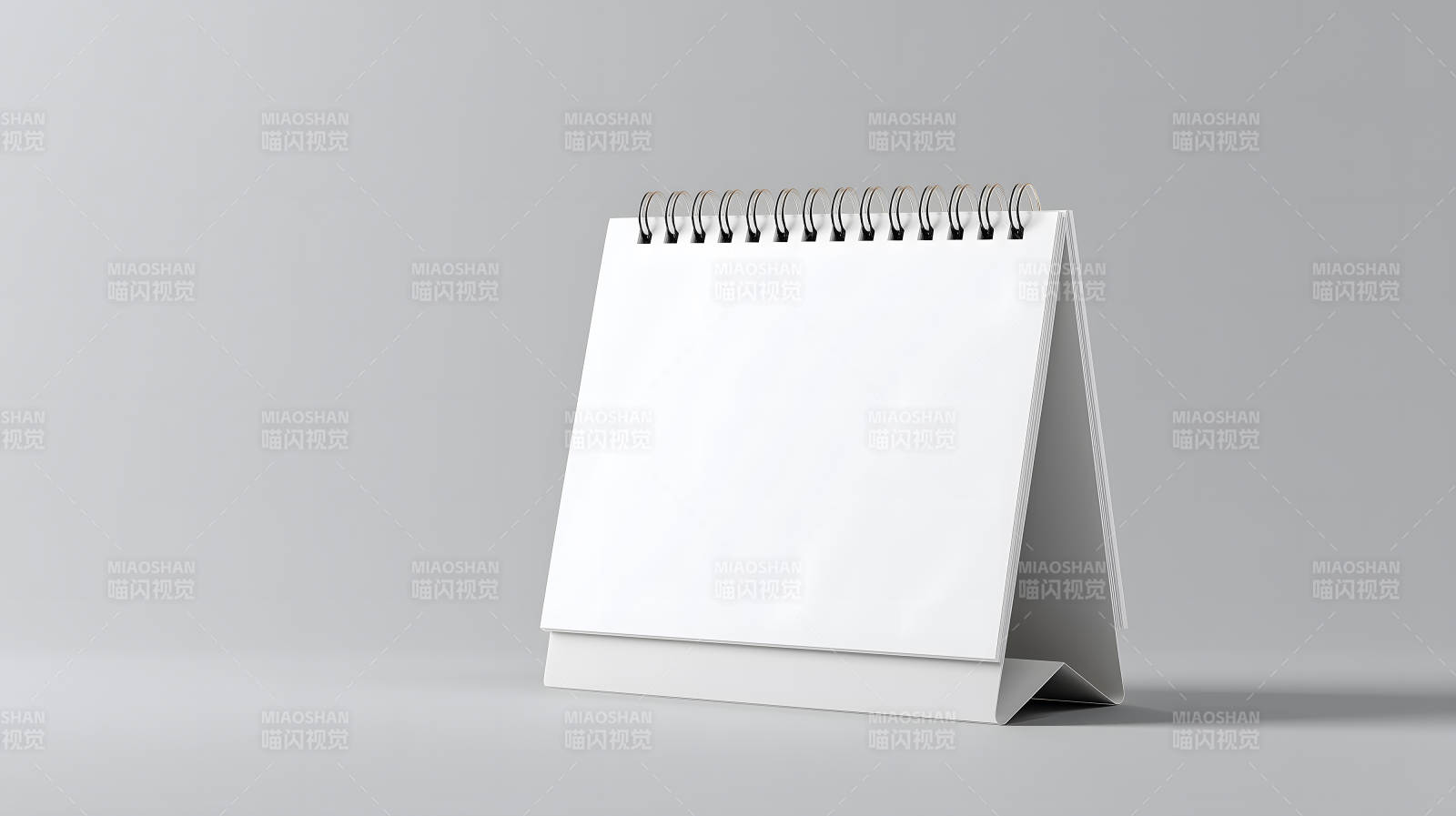 空白臺歷模版展示特寫-圖片