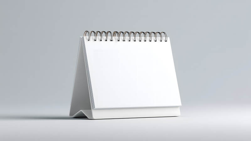 空白日歷簡約設(shè)計擺拍-圖片