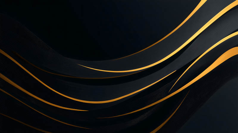抽象的黑色和金色流動設計-圖片