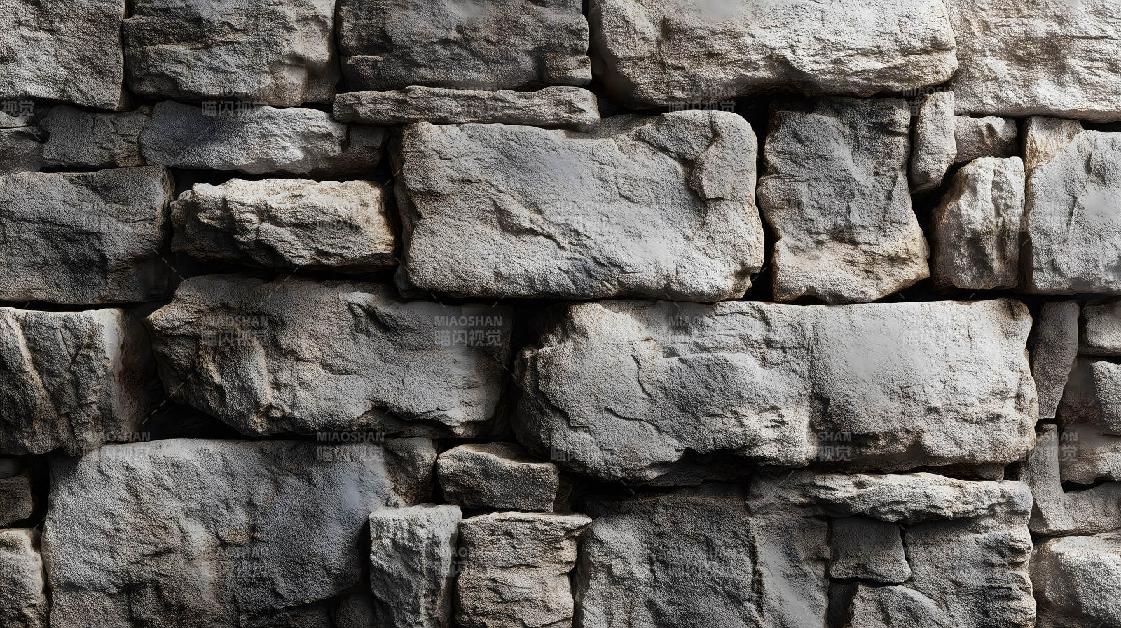 石墙特写纹理丰富-图片