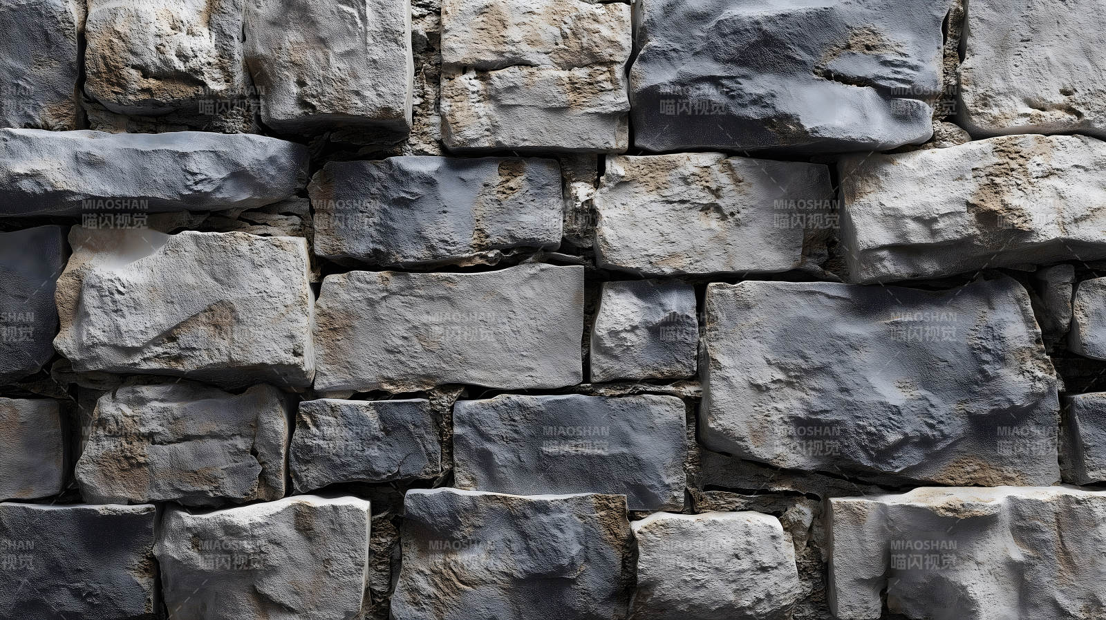 石头墙壁纹理特写-图片