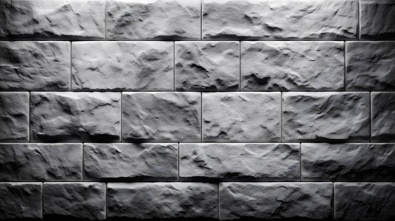 石墙砖块纹理质感强烈光影-图片