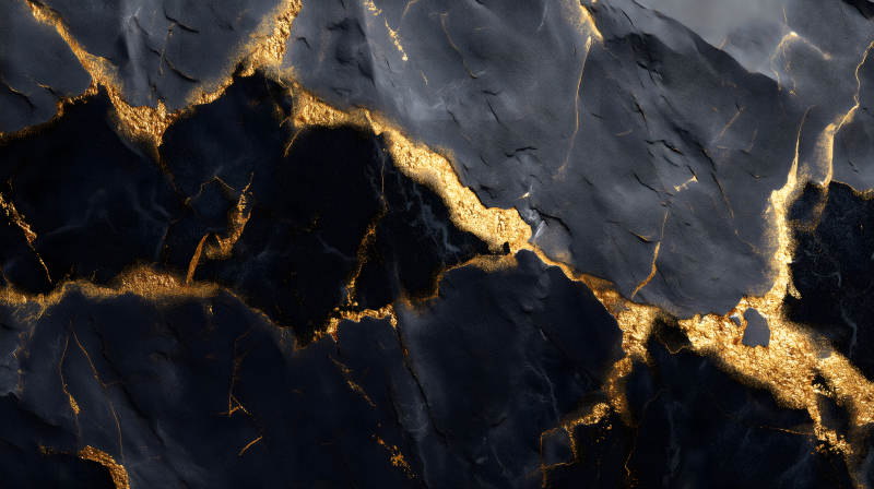 黑色大理石金色紋理藝術-圖片