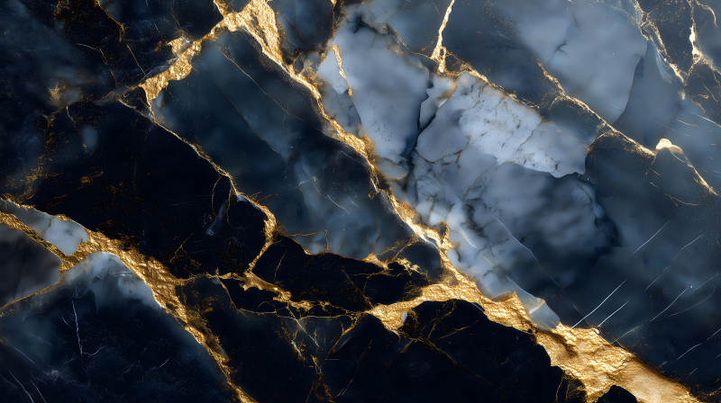 黑色大理石金色紋理-圖片