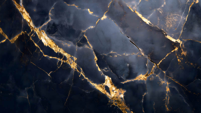 黑色大理石金色紋理裝飾-圖片