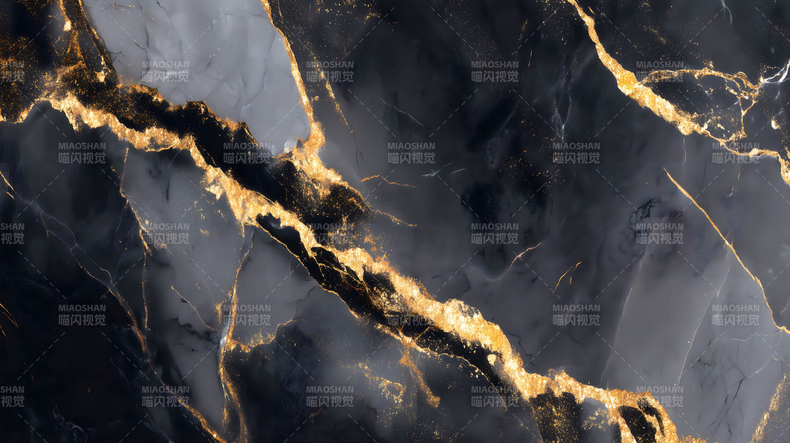 黑色大理石紋理金色紋路-圖片