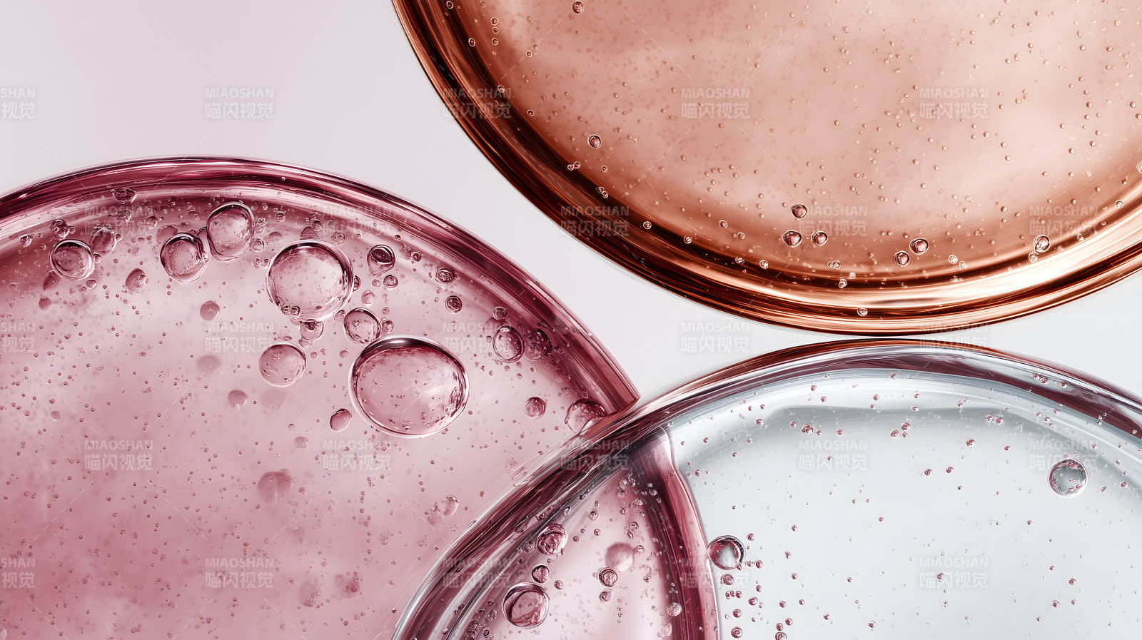 凝膠氣泡特寫鏡頭-圖片