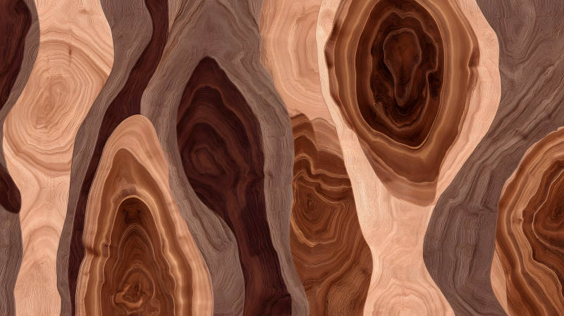 木紋疊加的抽象圖案設計-圖片