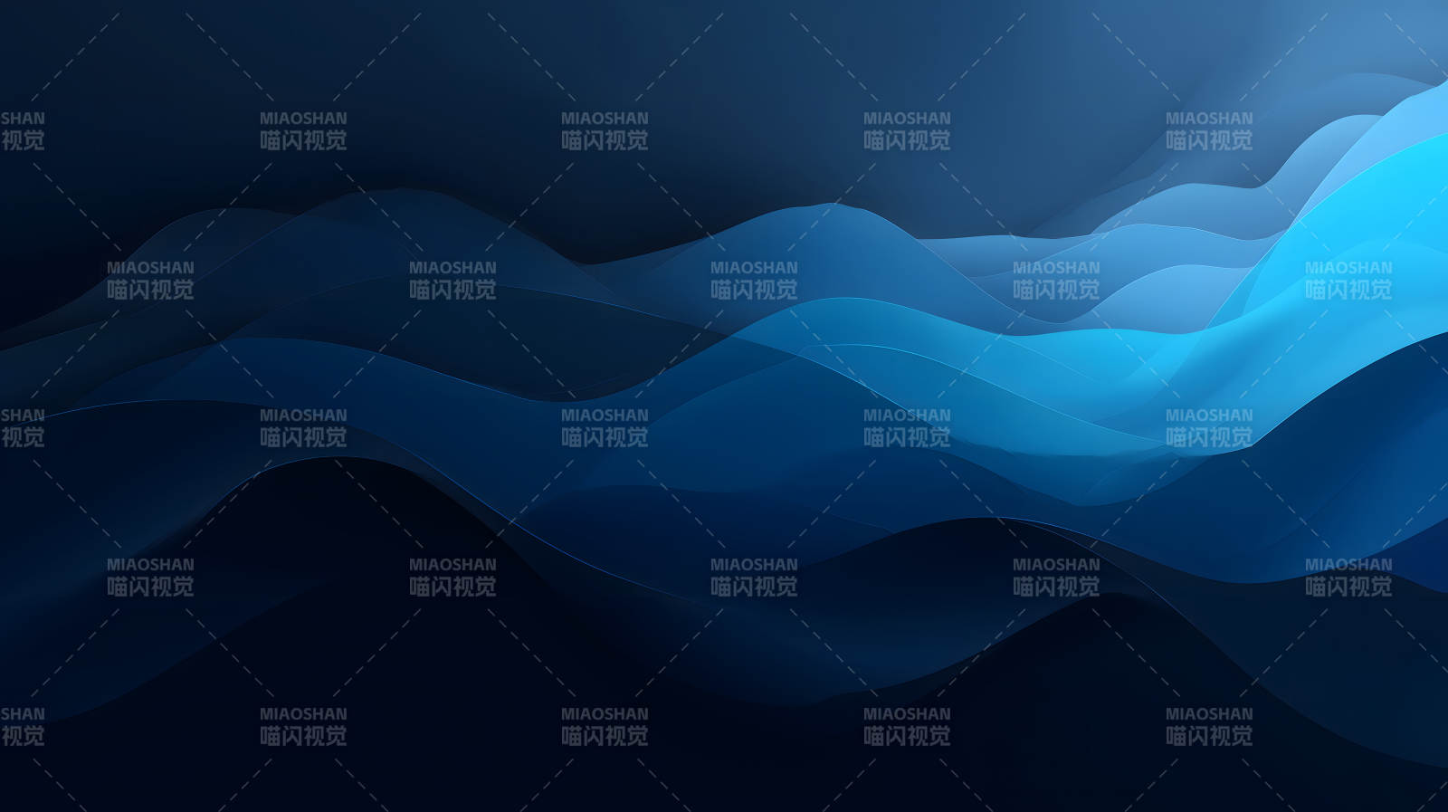 藍色波浪抽象背景-圖片