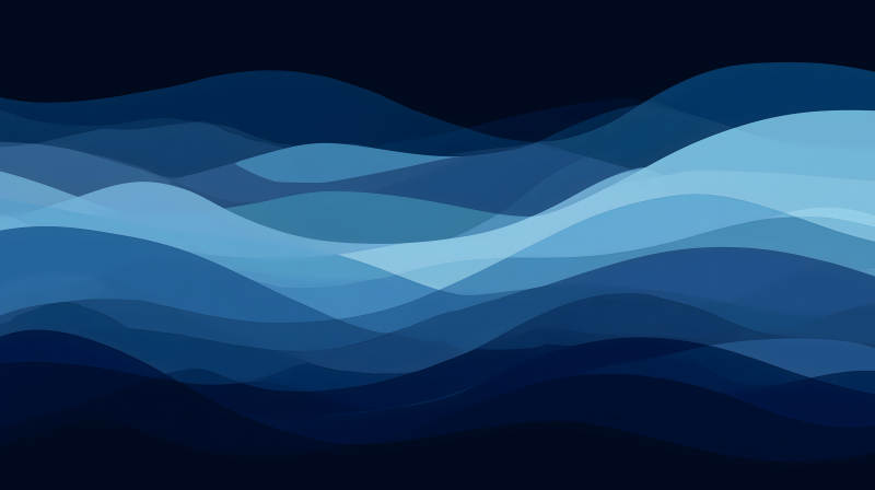 藍(lán)色波浪抽象藝術(shù)-圖片