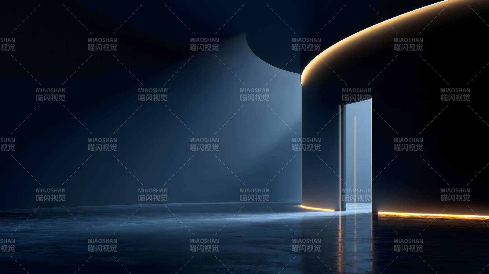 光影交織的未來空間-圖片