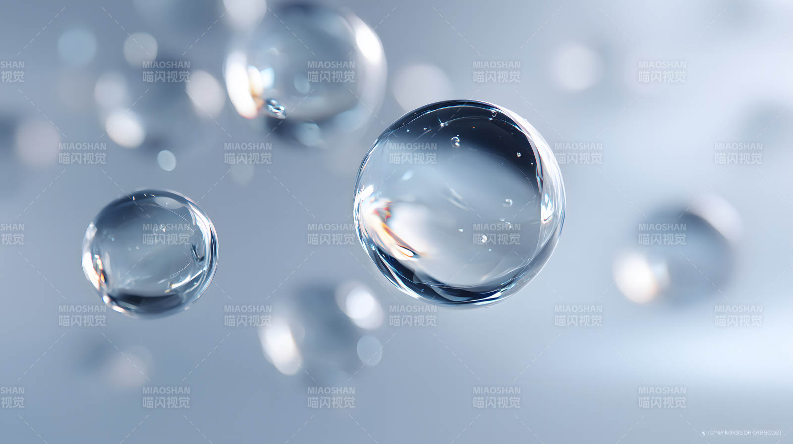 水珠特写纯净剔透视觉冲击-图片