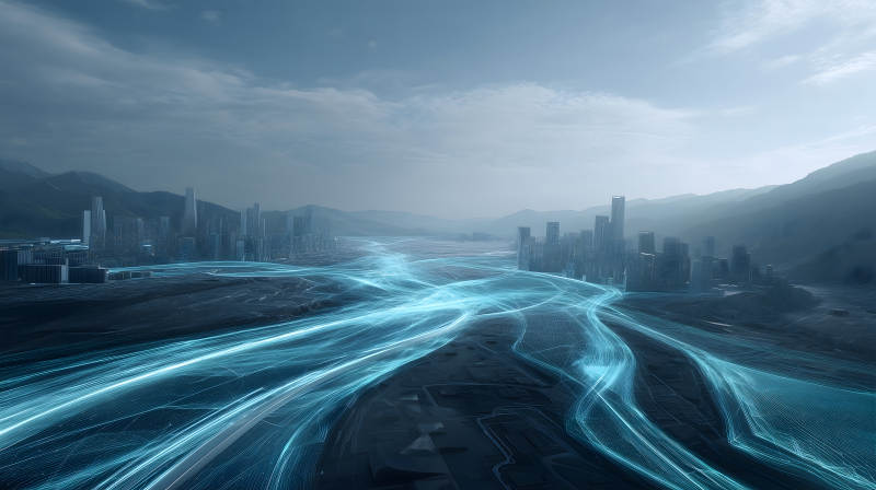 未來城市科技感十足-圖片