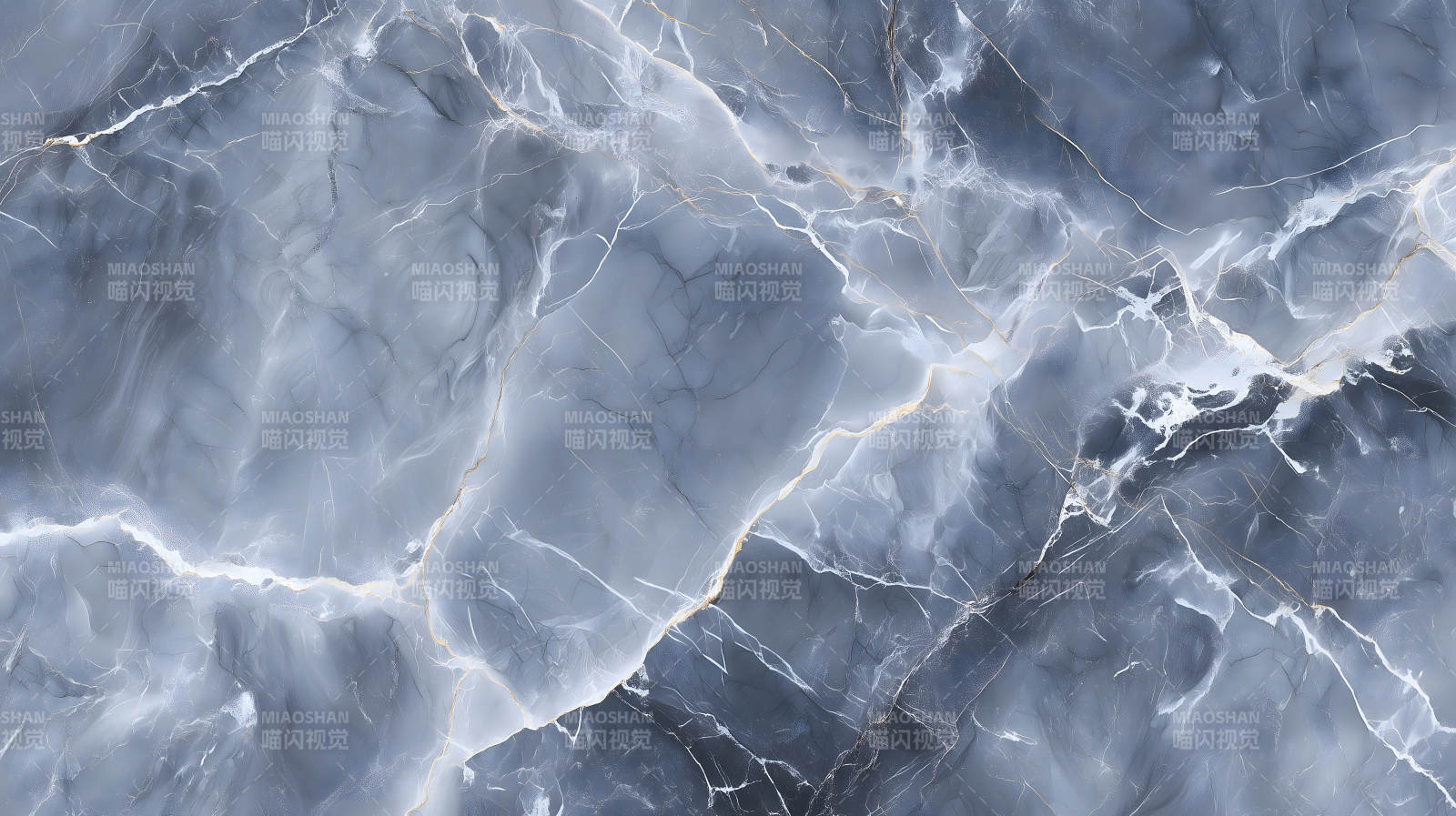 蓝灰色大理石纹理背景图片-图片