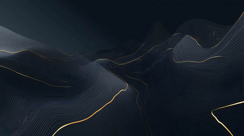 抽象深邃線條構成的山巒-圖片