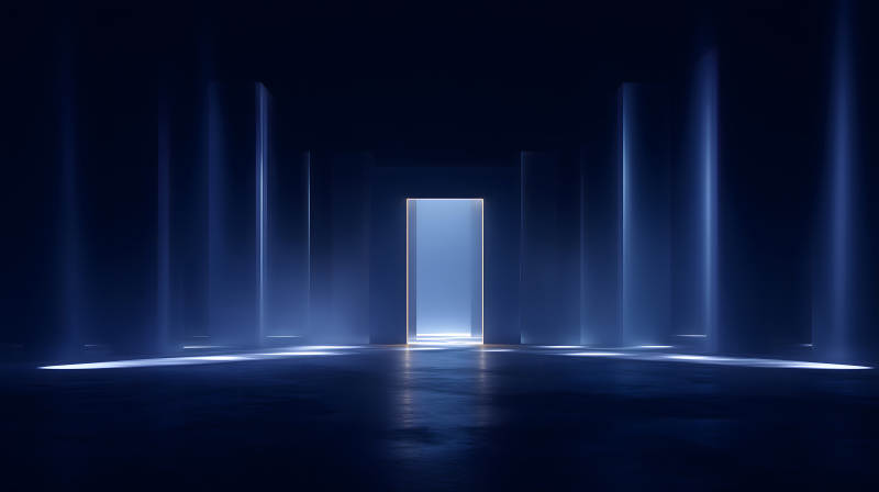 神秘光门与蓝色空间-图片