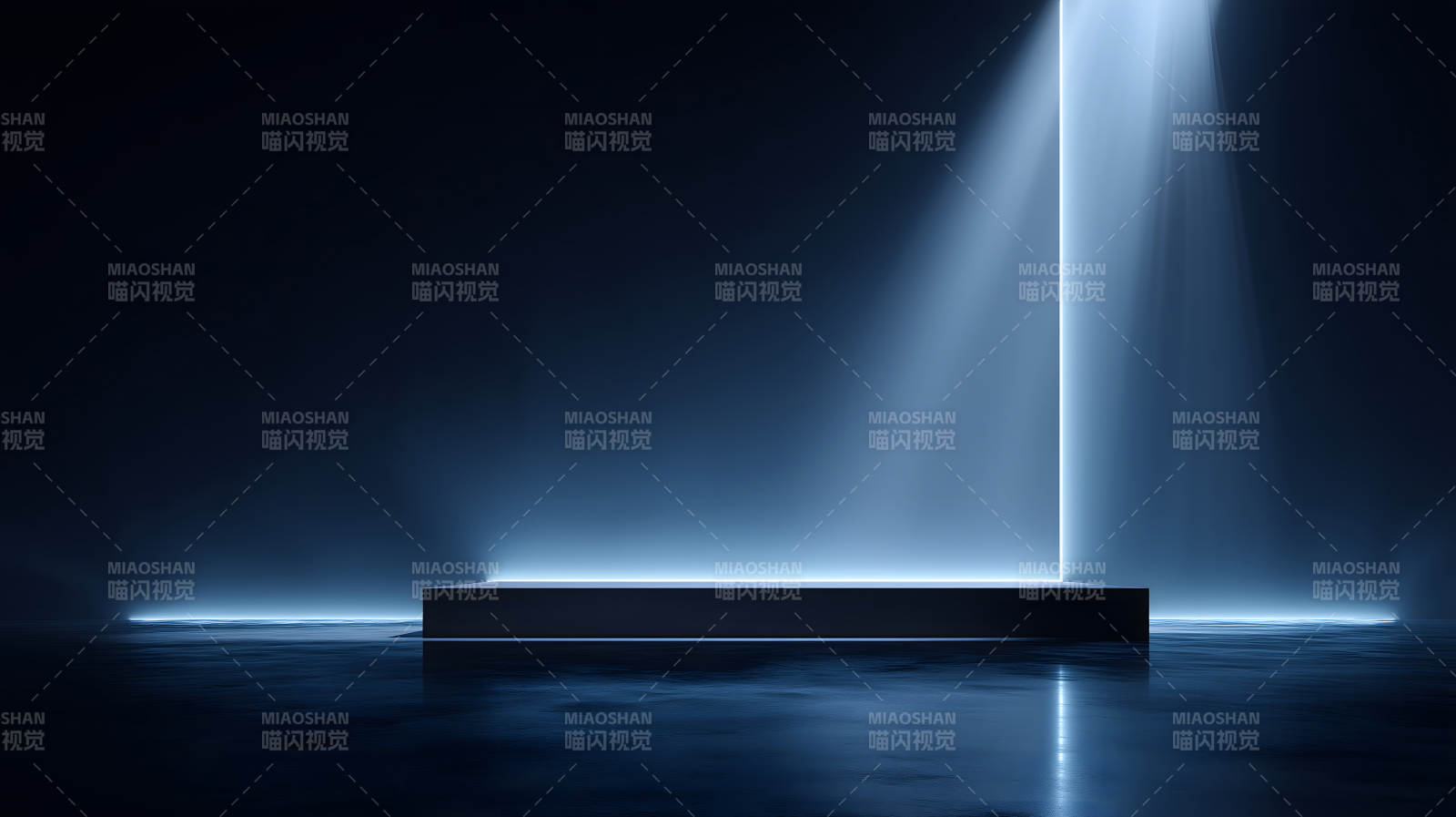 幽暗环境中的发光平台-图片