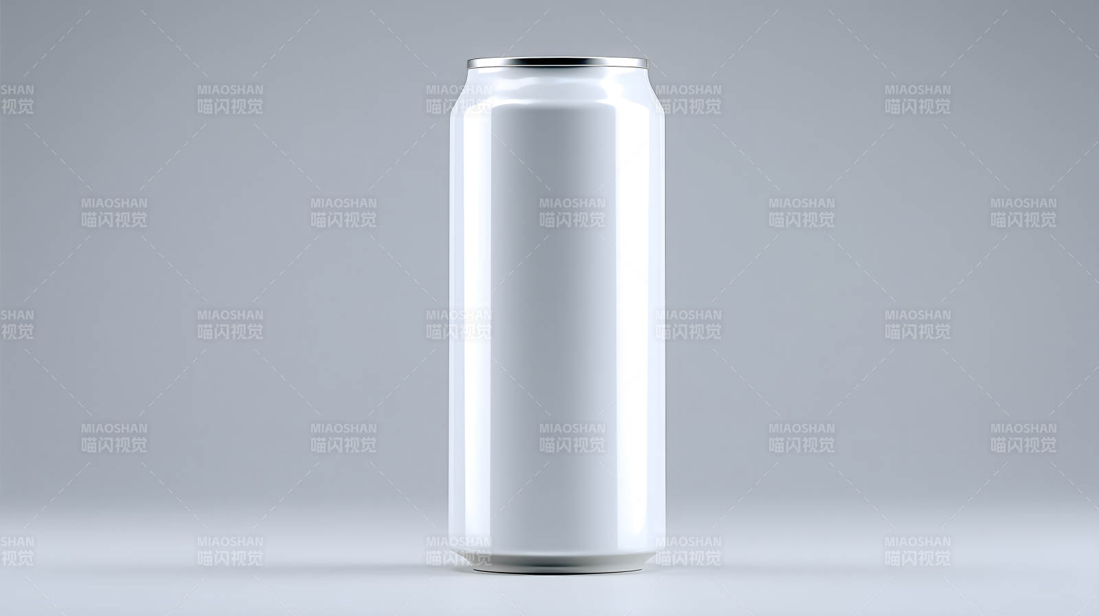 白色罐体简洁设计纯净光影效果-图片