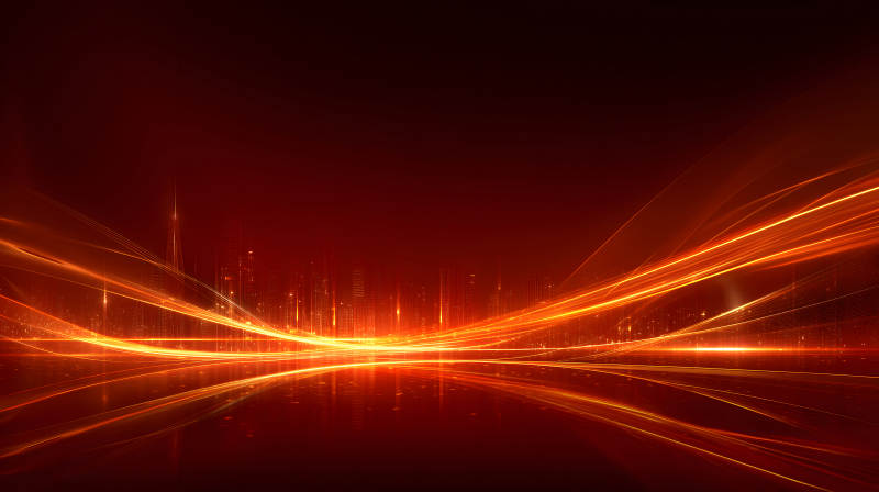 城市光線科技感視覺效果圖-圖片