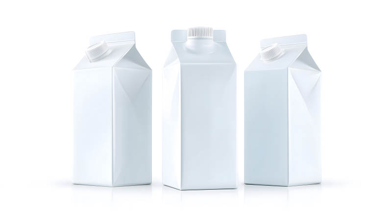 牛奶盒摆拍展示-图片