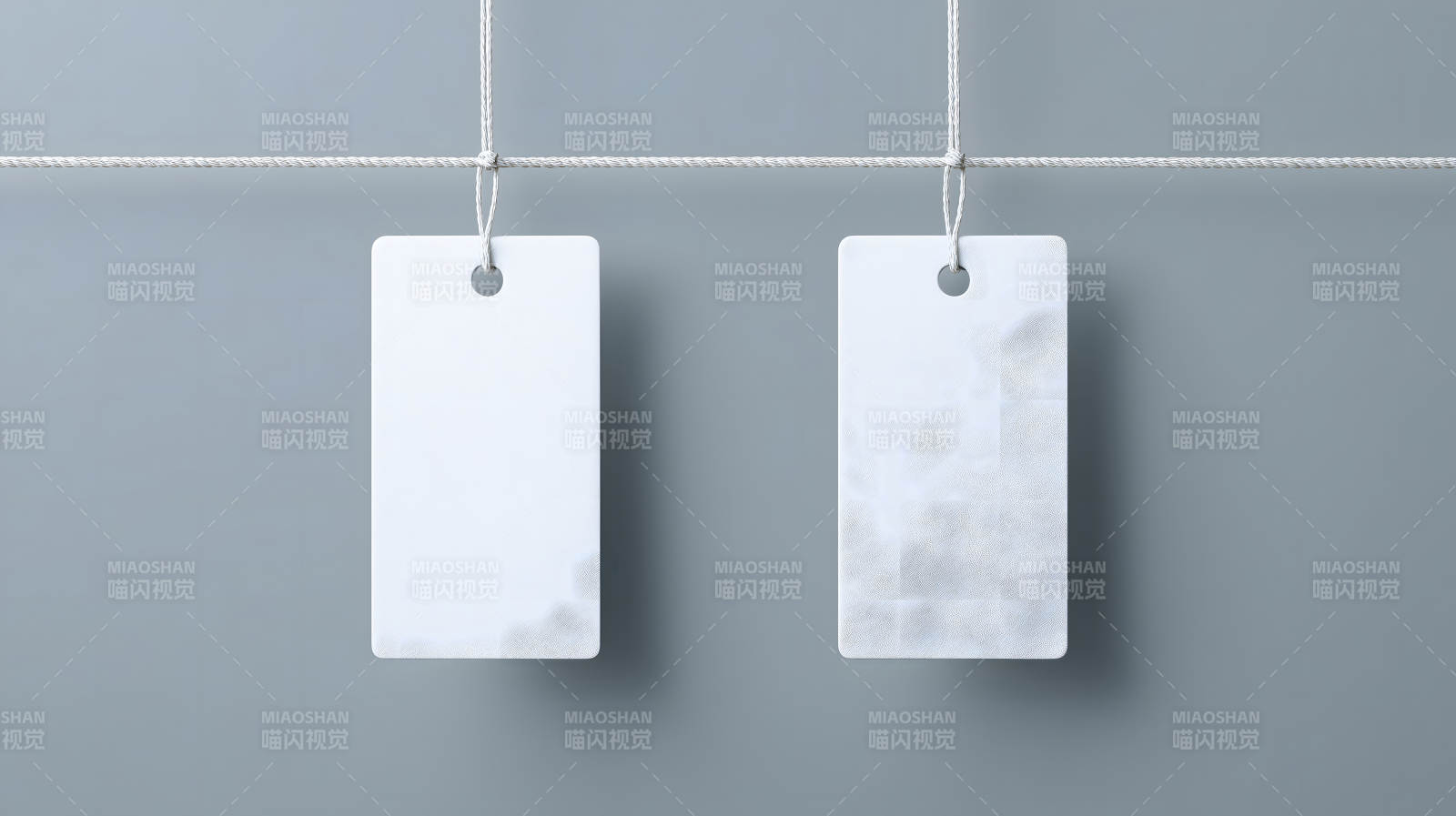 懸掛的白色標簽-圖片
