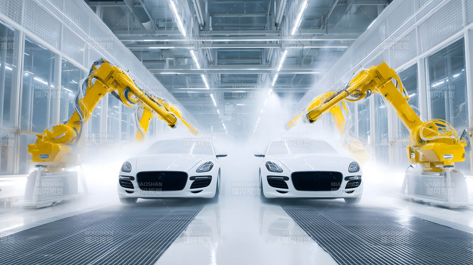 汽车工业喷漆场景-图片