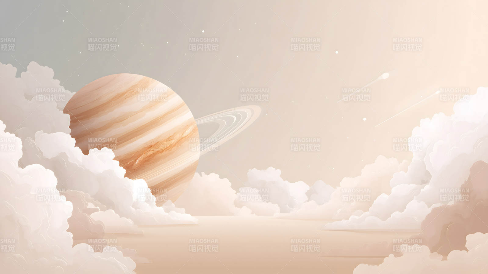 夢幻星球云彩畫面-圖片