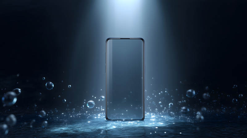 手機(jī)水下光線效果-圖片