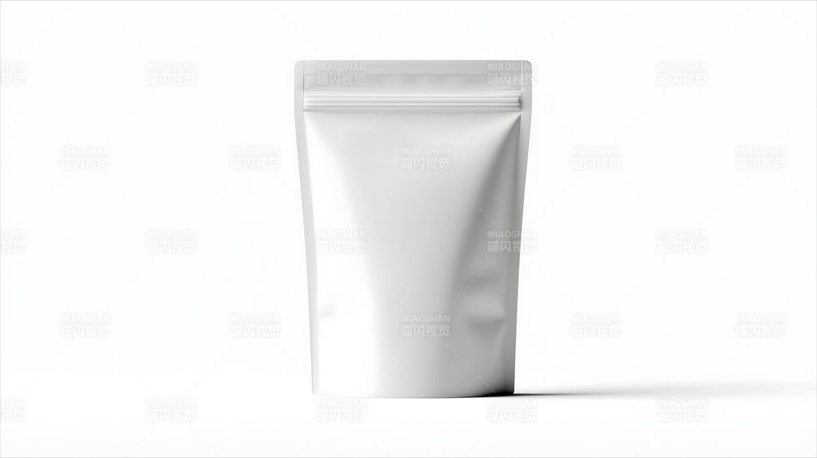 白色包裝袋展示正面視角-圖片