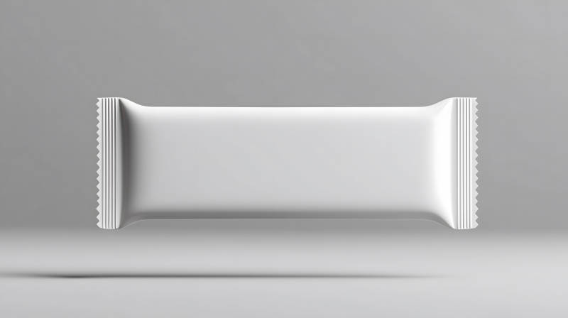 空白零食包裝袋純色背景展示-圖片