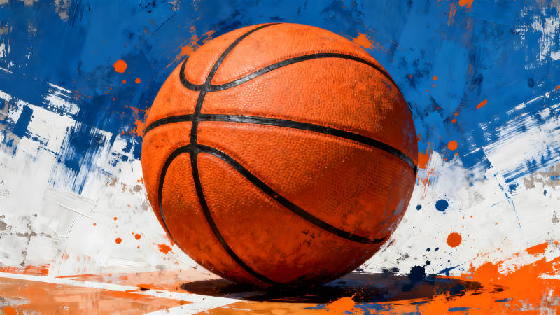 籃球藝術(shù)創(chuàng)意抽象畫-圖片
