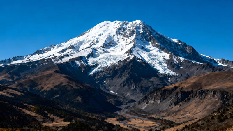 雪山壯麗景色一覽無遺-圖片