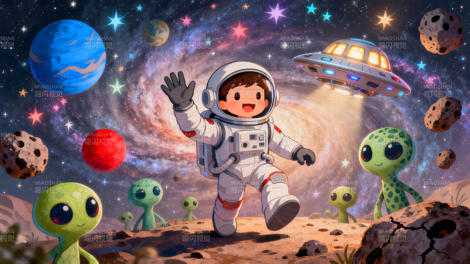 宇航員太空探險之旅-圖片