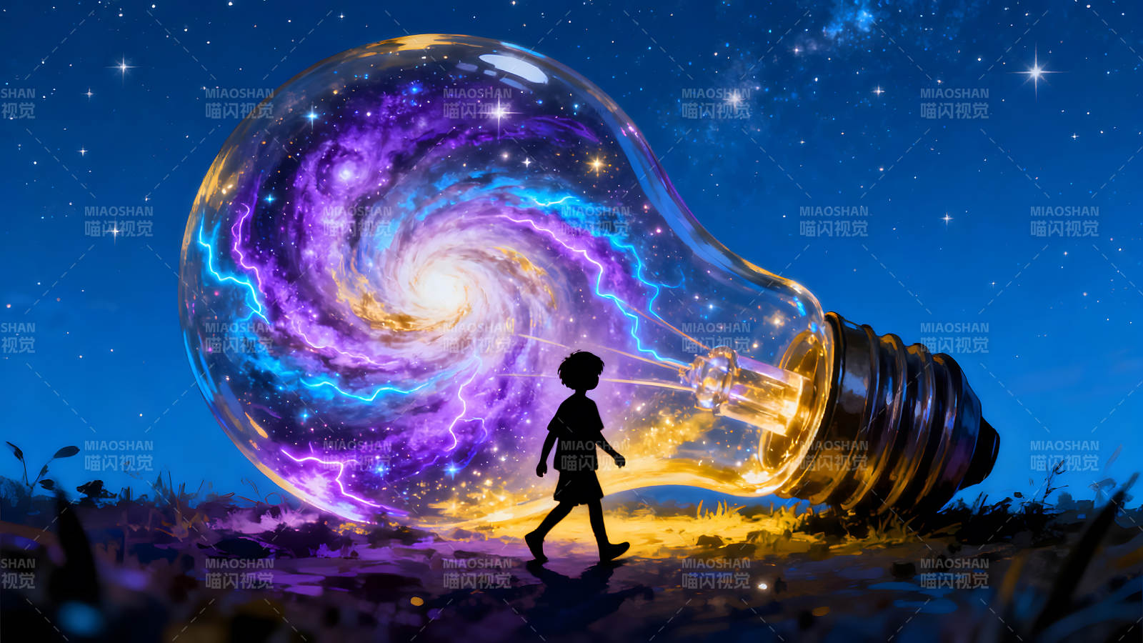 男孩與宇宙燈泡-圖片