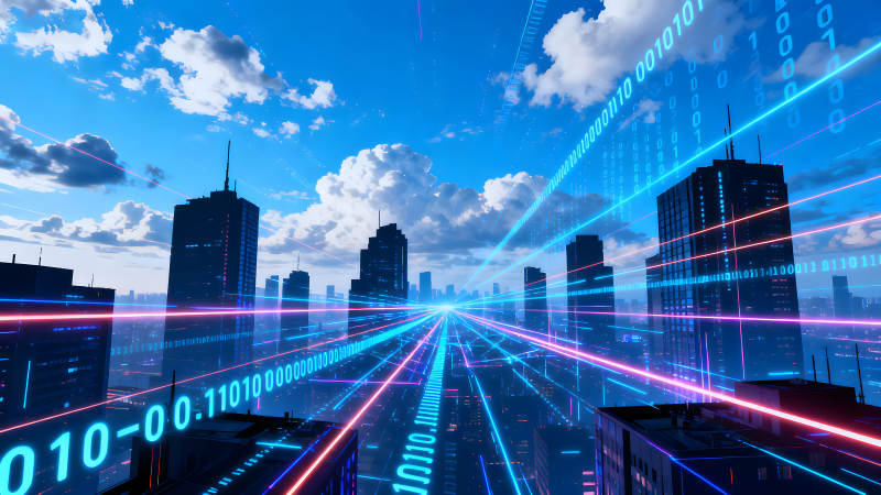 數字城市未來科技感-圖片