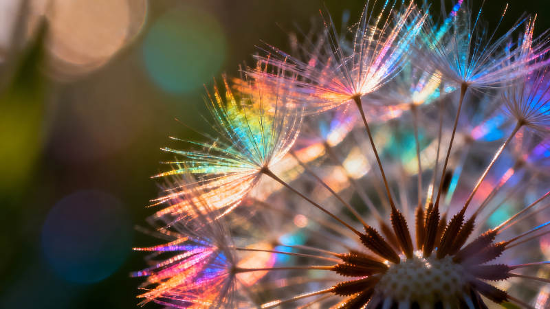 蒲公英的光影與色彩-圖片