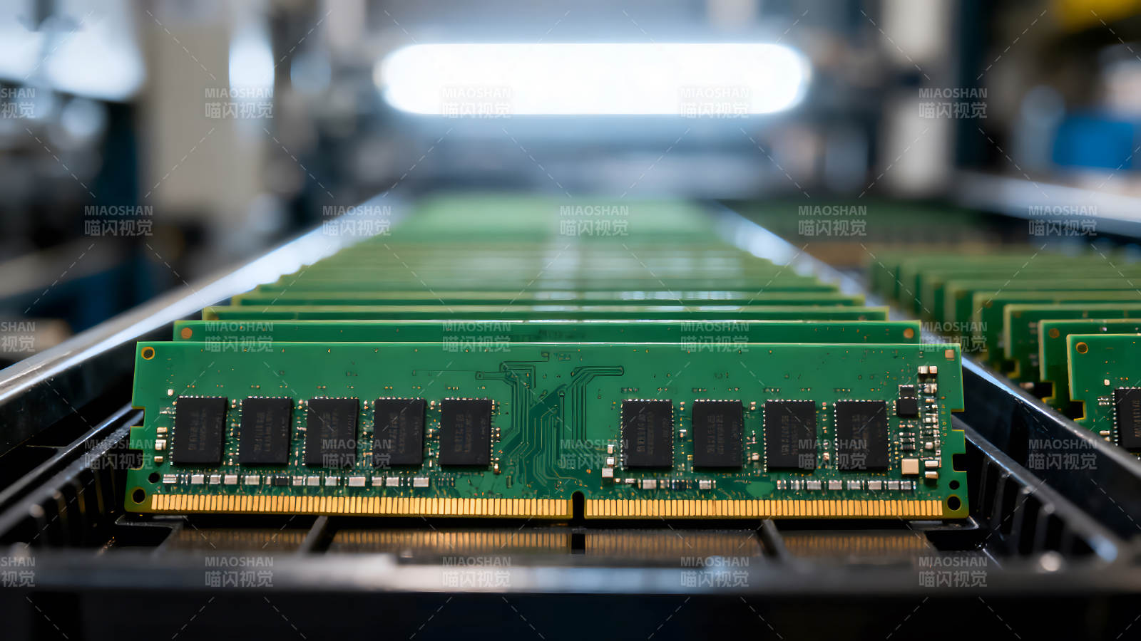 内存条生产线上的场景-图片