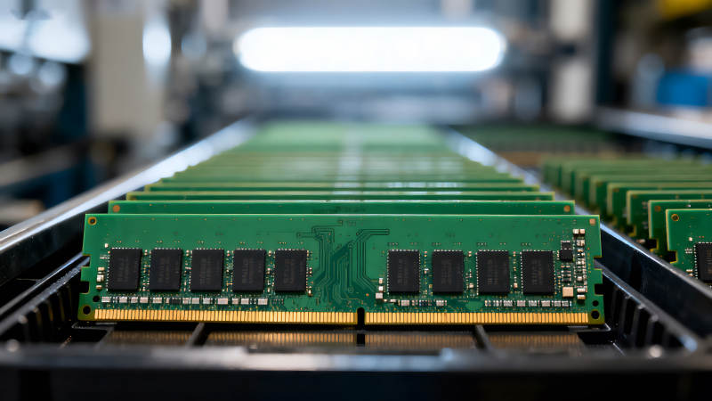 內存條生產線上的場景-圖片