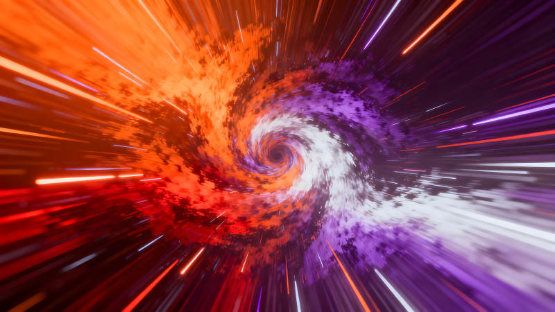 色彩漩渦穿越時空-圖片