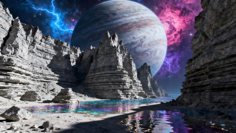 異星球景觀壯麗奇幻-圖片