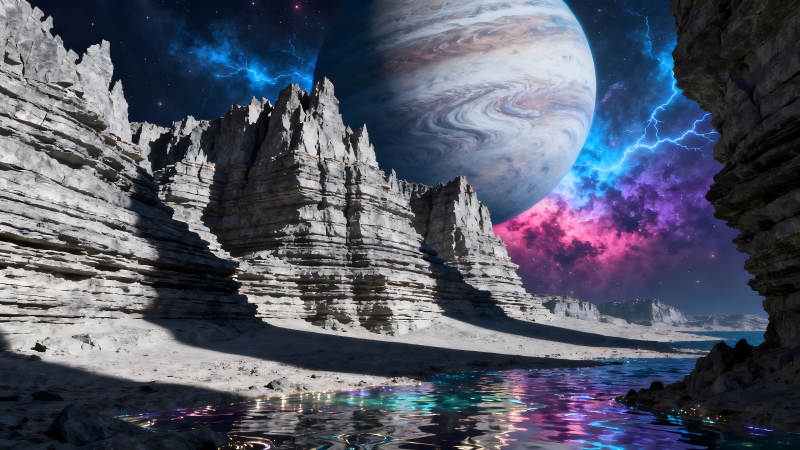 外星地貌風(fēng)光壯麗的天文景象-圖片