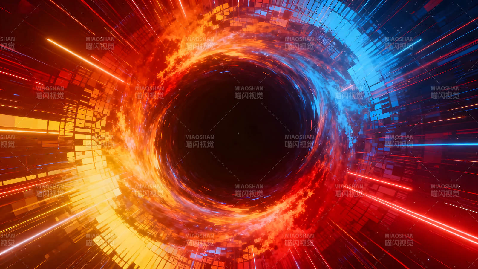 抽象黑洞視覺特效-圖片