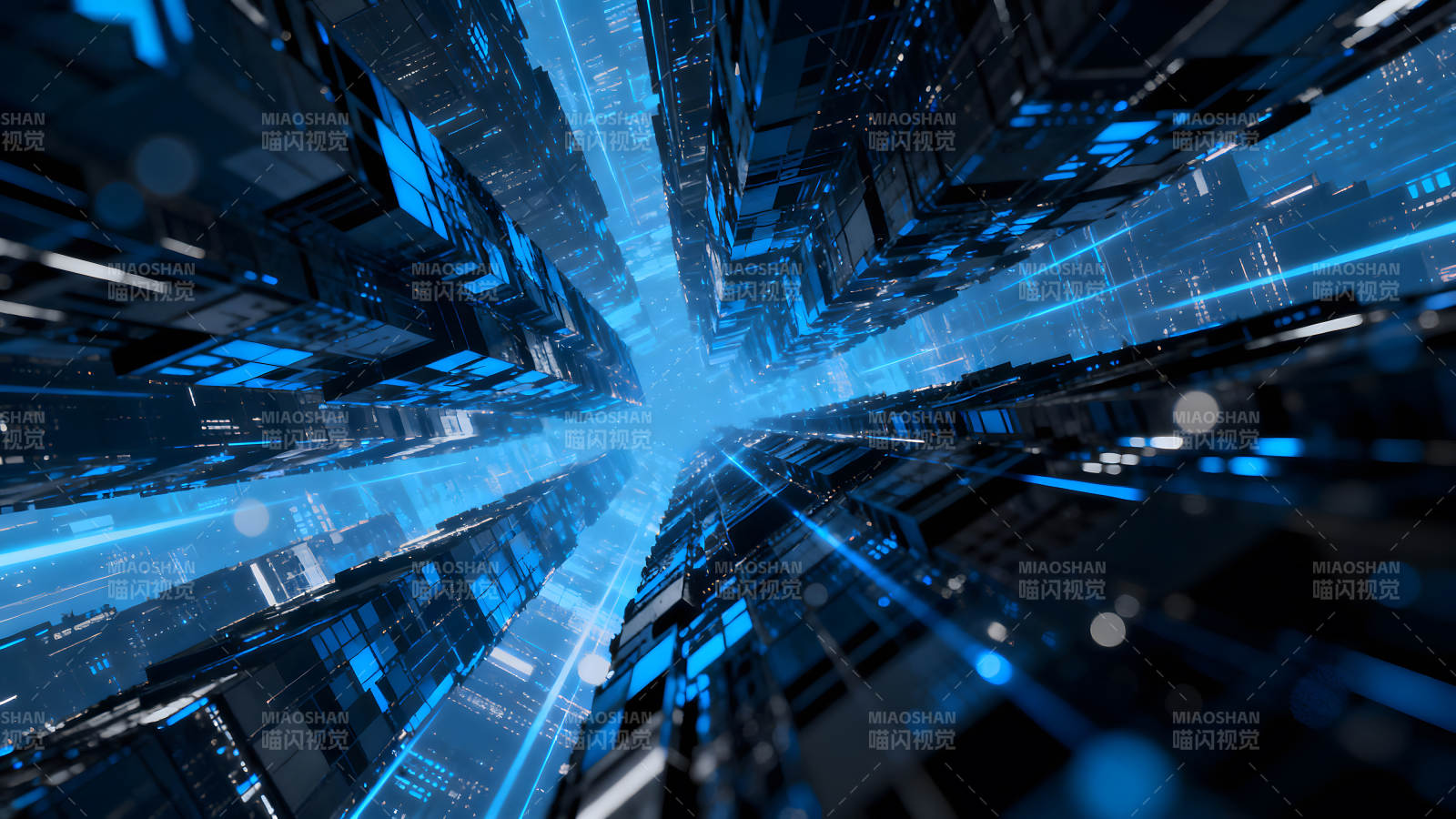 未來(lái)科技城市視角圖片